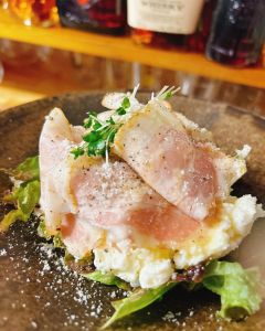贅沢なポテトサラダ 〜温卵・ベーコン添え〜 