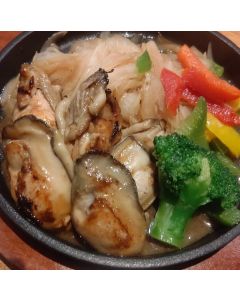 牡蠣の鉄板焼